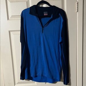 ICEBREAKER 100% MERINO WOOL Quarterzip w/thumbholes